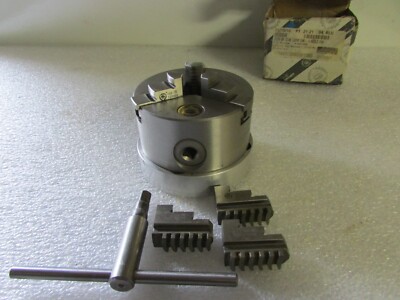 Bison 3204-4-Inch 3 Jaw Self Centering Scroll Lathe Chuck