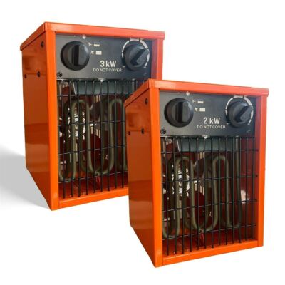 2KW 3KW Elektrische Gewächshaus Lüfter Heizung Einbau Thermostat Hydrokultur Werkstatt