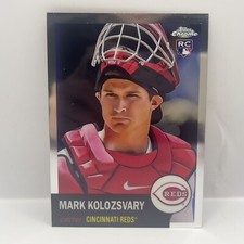 2022 Topps Chrome Platinum Anniversary Mark Kolozsvary Base RC #55 Reds