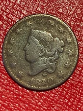 ALL 3 1820 LARGE CENT VARIETIES 1820/19, SMALL DATE, & LARGE DATE