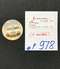 AAFES POGS, 5th Series/Printing,1 POGS, 10¢, #P978, FAIR