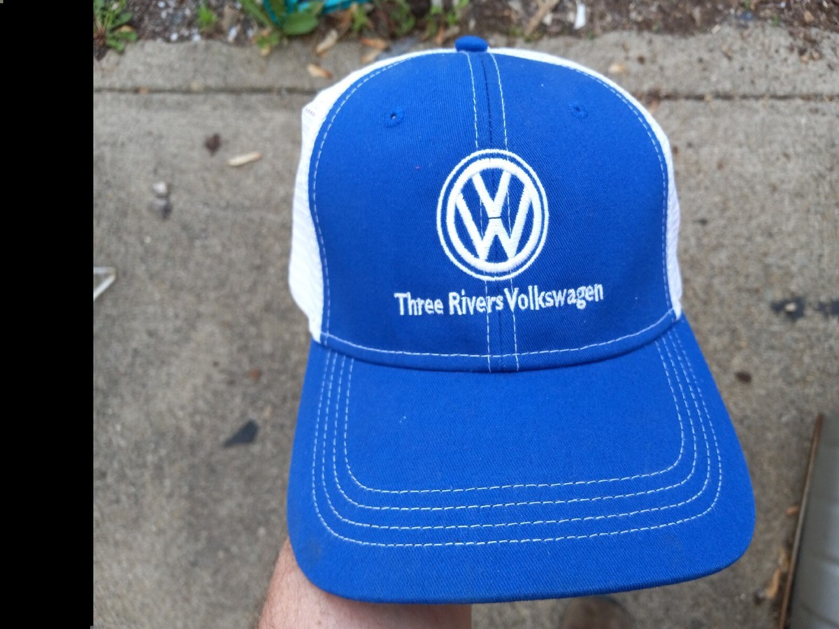 Volkswagen VW Logo Baseball Cap Hat Adjustable Strap Blue Adult 3