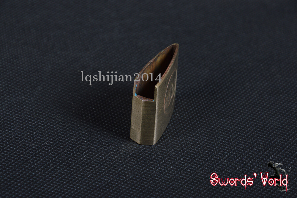 Exquisite Brass Habaki Collar Clip For Japanese Samurai Katana / Wakizashi – Gold Finish