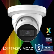 LXIP3743W-MDAZ Pro-X IP 4MP 2.7-13.5mm 131ft IR WDR Builtin Mic Ai Turret Camera
