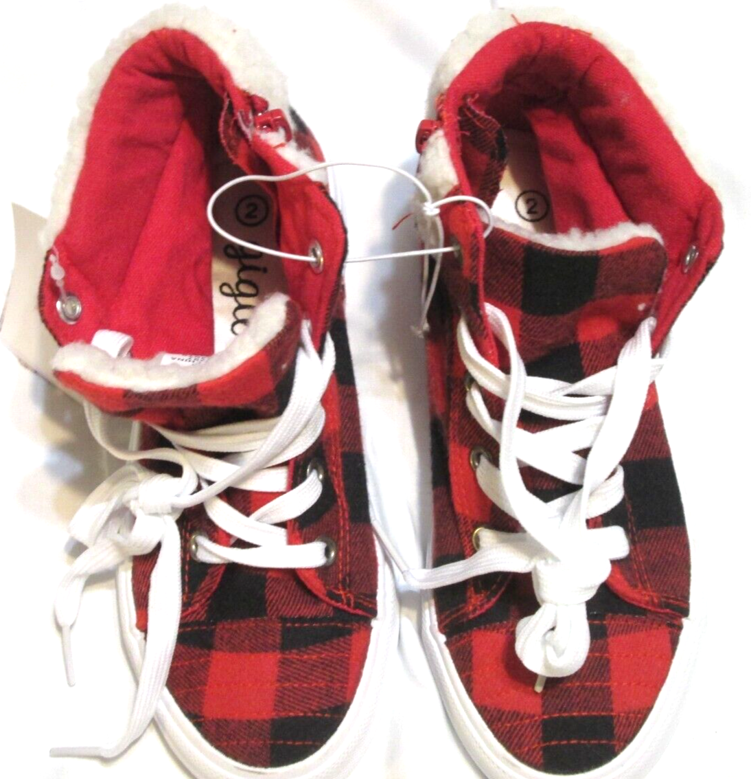 Sherpa Lined Buffalo Plaid Slip On Tennis Shoes U S Sports Buffalo - Main Image