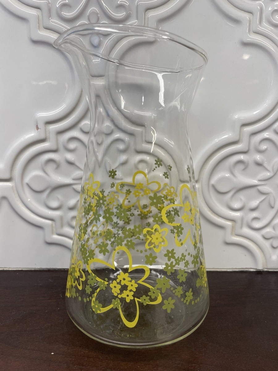 Vintage Pyrex Crazy Daisy Spring Blossom Juice Carafe Pitcher USA