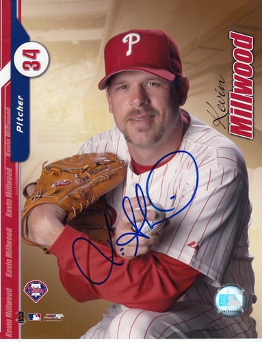 Kevin Millwood Philadelphia Phillies MLB Signed Autograph 8x10 Photo