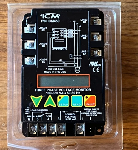 ICM450C - 3 PHASE LINE VOLTAGE MONITOR - BRAND NEW IN PACKAGING ICM
