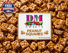 Old Fashioned Peanut Squares 20 Oz Resealable Bag Crunchy Bites Made with Ro