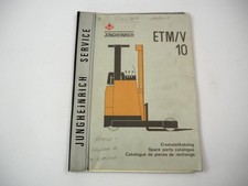 Jungheinrich Ameise ETM/V 10 Elektro Gabelstapler Ersatzteilliste Parts List 198