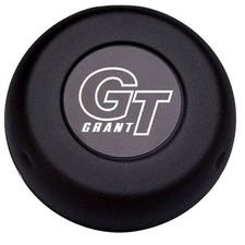 Grant 5897 Horn Button - Grant Gt Logo - Steel - Black Paint - Grant