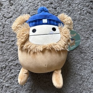 Squishmallows 7.5" Benny the Bigfoot with Blue Beanie Hat - NEW!
