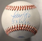 Luis Sojo Signed Official Rawlings Baseball Inscribed 5X WSC Autograph JSA COA