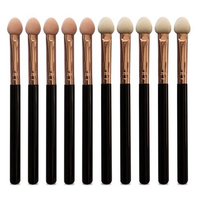 Makeup Brushes Set for Women Professional,UorPoto 10Pcs Sponge Black 
