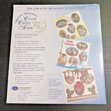 CREATIVE MEMORIES Custom Cutting System 4 Oval Cutting Patterns & Sizing Templat