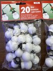 60 Vintage Plastic Blow Mold Mini Christmas Light Covers | 3 Bags Of Snowman — photo 2