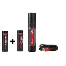 800 Lumens LED USB Rechargeable HP Fixed Focus Flashlight with Bonus USB 3.0 Ah