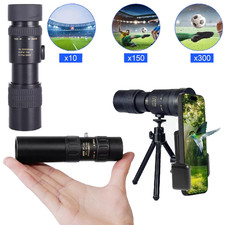 10-300X 40mm Zoom Day/Night Military Telescope HD Monocular Mobile Telescope