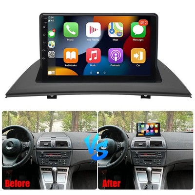 9'' Android 13 Car Stereo Radio for BMW X3 2004-2012 CarPlay GPS Navi FM RDS Cam