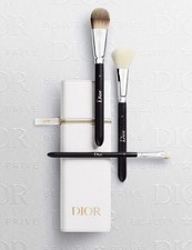 CHRISTIAN DIOR Set Spazzole con Cerniera Custodia da Viaggio NUOVO con SCATOLA