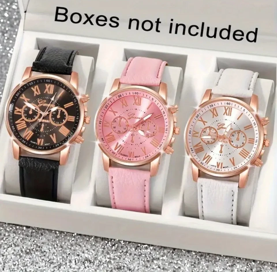 [Relojes de cuarzo para mujer] 9 piezas/juego reloj de moda para mujer informal MLA-T0032 Foto 2 de 4