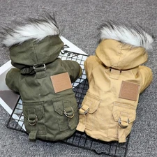 Winter Pet Clothes Warm Puppy Jacket Hooded Coat for Small Medium Dogs Yorkie