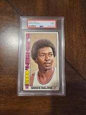 1976 Topps Basketball #101 Moses Malone - PSA 9 Mint - Great Looking Card!