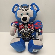 Build a Bear Transformers Optimus Prime Masked Teddy Bear 16" Plush Stuffed Toy