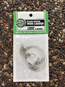 Nylon Coated Wire Leader - 3 pc, 9 in. (Walker)