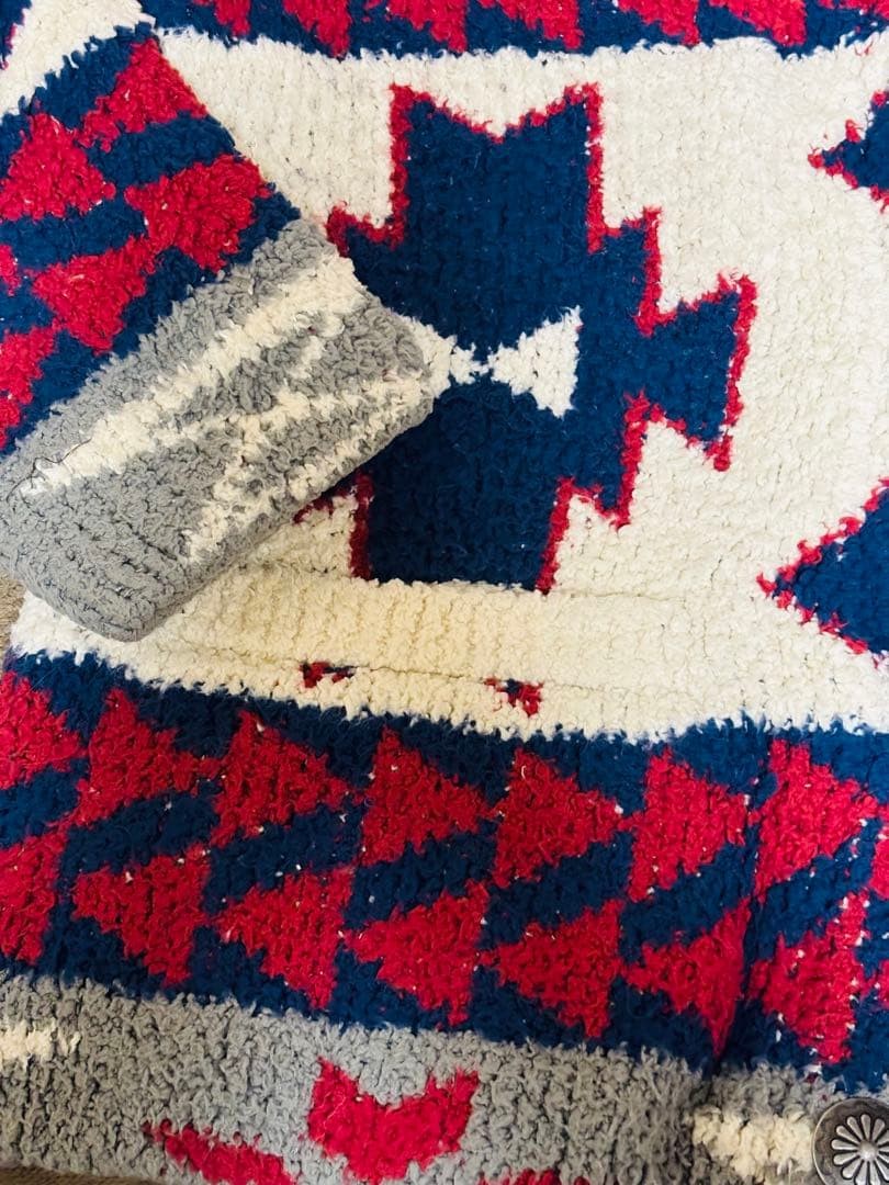 Thick Native Pattern Fluffy Jacket L Ortega Cowic… - image 3