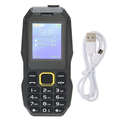 ヘBlack Elderly Mobile Phone 1.8in LCD Large Buttons Dual Card Dual Standby S - Picture 4 of 12