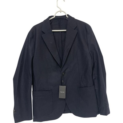 Massimo Dutti Men Blazer Suit Jacket EU 50 US 40 Navy Blue Wool 2002/102 NWT