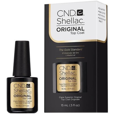 CND Shellac Original Top Coat Gold Standard Gel Nail Polish 0.5oz / 15mL NEW
