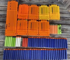 Nerf 6  18 Round Ammo Magazine Clips - Lot of 8 - Tons of Darts 