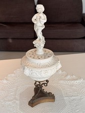 Vaso porta fiori recisi-spighe di grano, orzo,  steli vari.