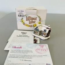 Lilliput Lane L3807 Cheery Christmas Boxed And Deeds Very Rare