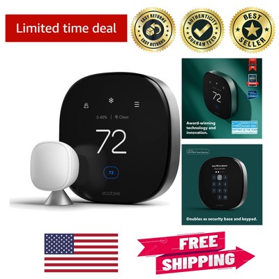 Ecobee  Smart Thermostat with Automatic Temperature Adjustment & Sensors