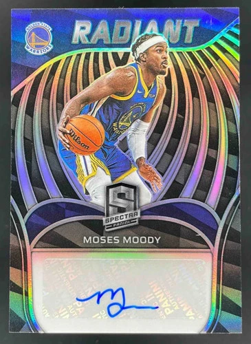 2021-22 Spectra Radiant Signatures #RSI-MMO Moses Moody Autograph RC Auto /99
