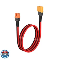 ELFCULB XT60i to XT60 Extension Cable, 12AWG 2FT XT60i Female to 