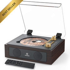 Bluetooth CD Player Portable Music Player Built-in Speakers Remote Control