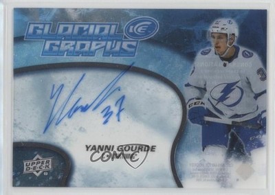 2018 Ice Glacial Graphs 2019-20 Upper Deck Update Yanni Gourde #GG-YG Auto 15ok