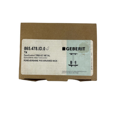 1 x  Geberit 865.478.ID.0 TurnControl Trim Kit Brushed Nickel FOREVERSHINE NOS