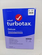 TurboTax Deluxe 2021 Tax Software - Physical Disc Or Download. Federal Only 