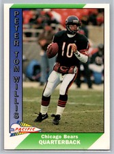 Peter Tom Willis 1991 Pacific FOOTBALL #54 Chicago Bears
