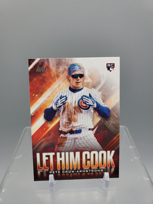 2024 Topps Update Baseball Let Him Cook Pete Crow-Armstrong Rookie Insert Card