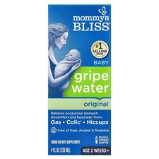 Mommy s Bliss Gripe Water Original 4 fl oz 120 ml Alcohol-Free, All-Natural,