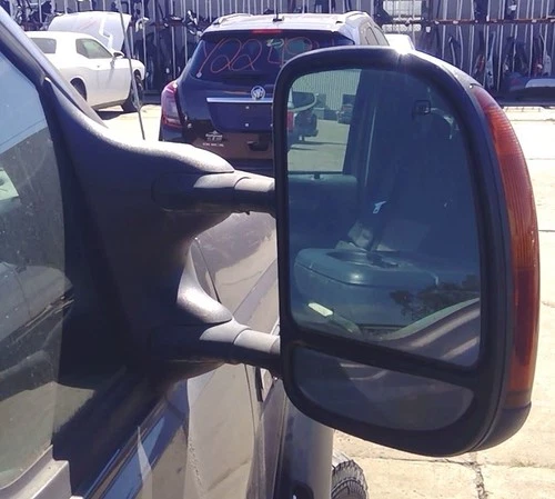 02 03 2004 05-07 Ford F250SD Passenger RH Side View Mirror in Black w/ Dual Arms