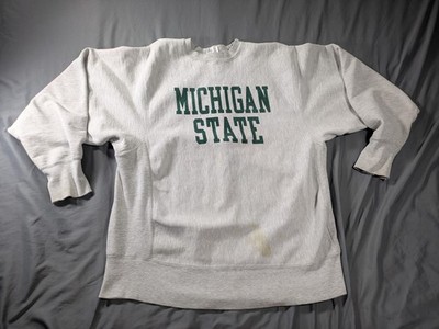 Vintage Michigan State Spartans Champion Reverse Weave Warmup Mens