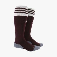 Adidas Copa Zone Cushion II OTC Soccer Socks Maroon-White-Gray Mens Small NEW