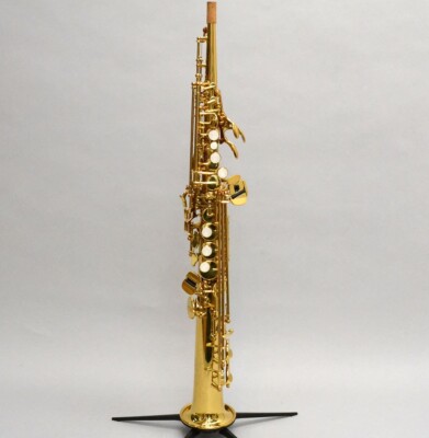 YAMAHA YSS-475 Soprano Sax Saxophone Gold lacquer with Case